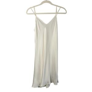 Intimissimi Ivory White Silk Slip Dress Nighty sz. L